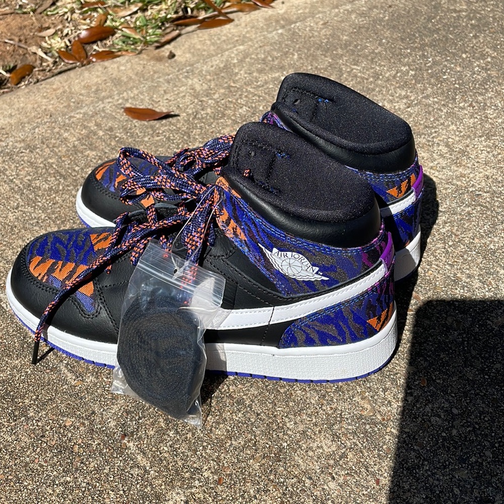 Nike Black and Purple Sneakers